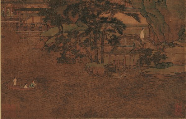 元_胡延晖_春山泛舟图_轴_绢本_(6614×17036 – 300dpi)(图5)
