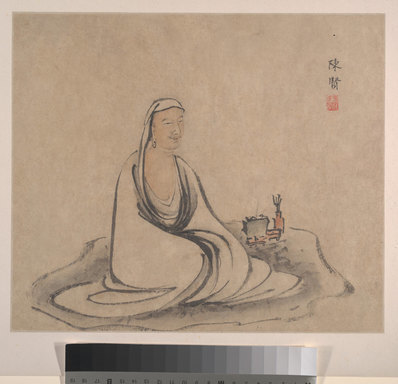 明_陈贤_十六罗汉图_11_(4496×4332 – 300dpi)(图1)