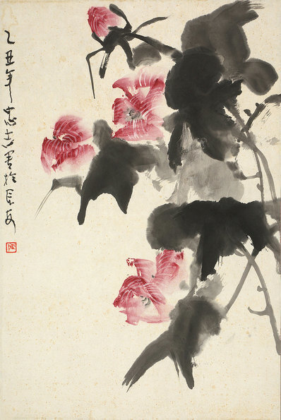 近代_陈忠志_水墨花_(4936×7377 – 72dpi)(图1)