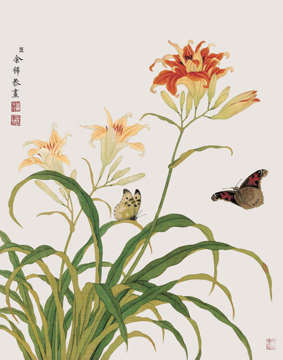 清_余挚_花鸟画_5_(3248×4134 – 150dpi)(图1)