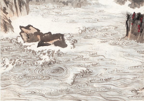 近代_陆严少_楚江巫峡半云雨_(4677×3279 – 72dpi)(图4)