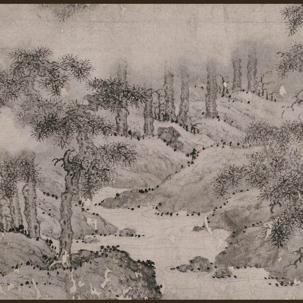明_何浩_万壑秋涛图_纸_(80503×3821 – 350dpi)(图5)