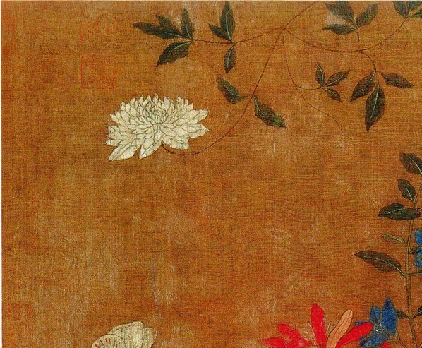 五代_后蜀_黄居寀_花卉写生图册_16_(3011×2483 – 300dpi)(图2)