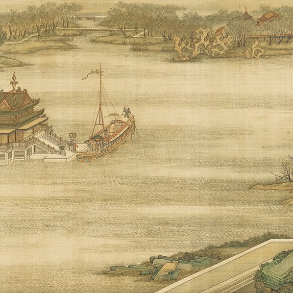 清_院本_清明上河图_陈枚-孙祜-金昆-戴洪-程志道绢本_台北故(图4)
