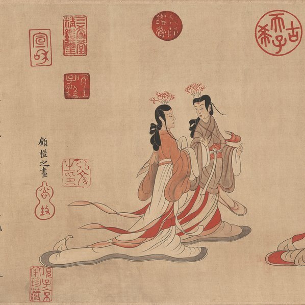 清_于非闇_摹顾恺之女史人物卷全图绢_(48239×3397 – 300dpi)(图2)