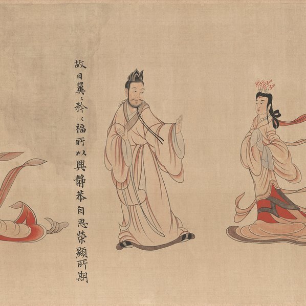 清_于非闇_摹顾恺之女史人物卷全图绢_(48239×3397 – 300dpi)(图4)