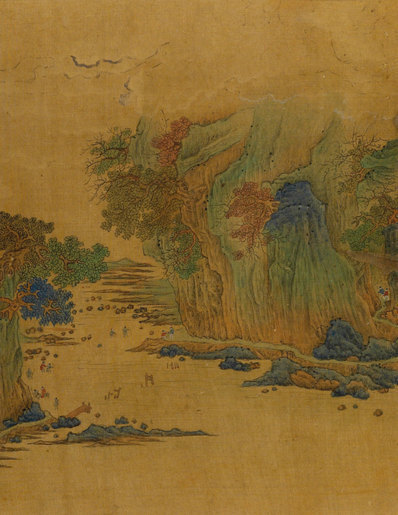 清_佚名_廊桥山水图_哈佛大学_(3600×4659 – 300dpi)(图1)