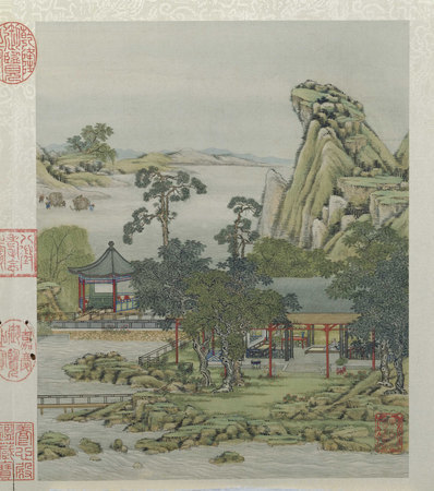 清_陈枚_山水楼阁图册_3_(4351×4920 – 300dpi)(图1)