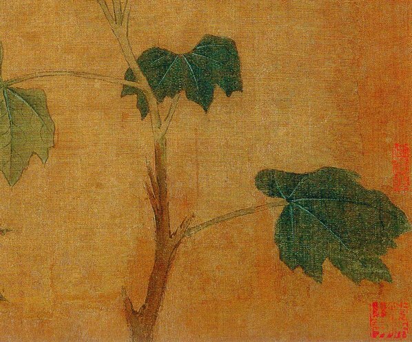 五代_后蜀_黄居寀_花卉写生图册_14_(3011×2494 – 300dpi)(图5)
