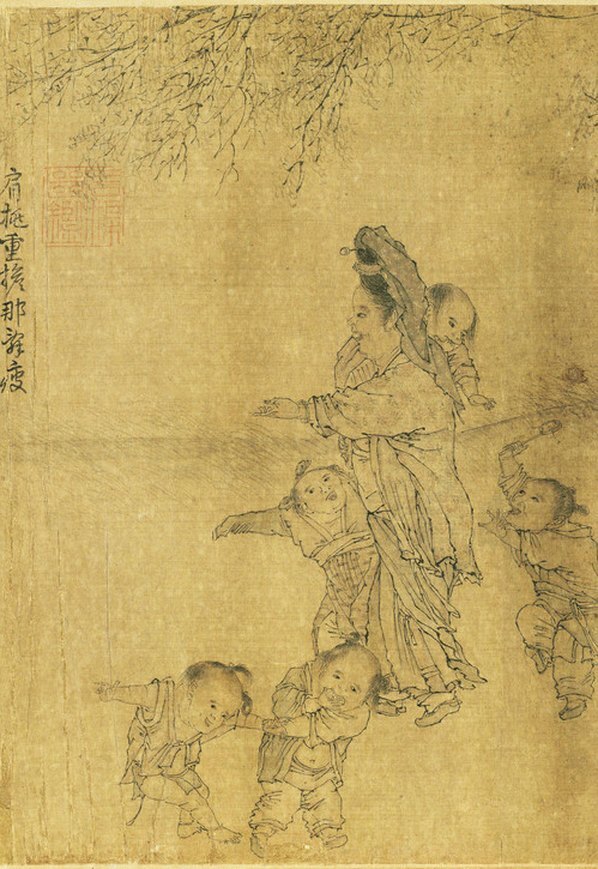 宋_李嵩_货郎图_绢本_(20677×7498 – 705dpi)(图4)