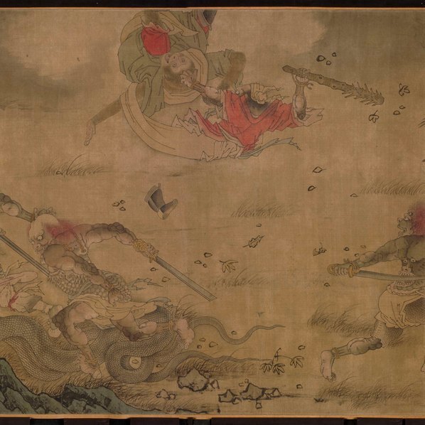 宋_佚名_二郎神搜山图卷_绢本北京故_(66739×6293 – 300dpi)(图3)