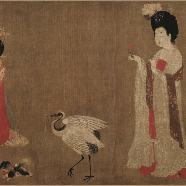 唐_周昉_簪花仕女图_绢本_画芯_绢本_(25152×6393 – 350dpi)(图3)