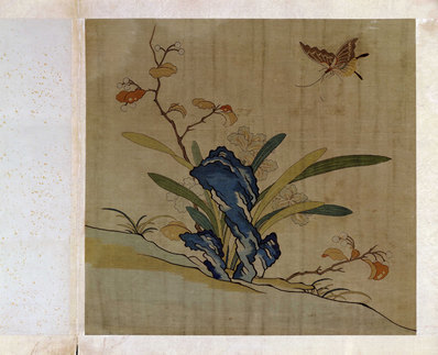 明_故宫藏织绣画_开_缂丝花卉册之芝_(5289×4292 – 300dpi)(图1)