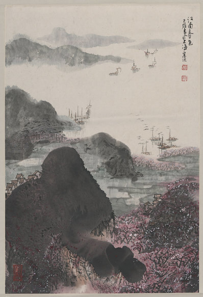 近代_蔡大雄_江南春色图_(6533×9567 – 72dpi)(图1)