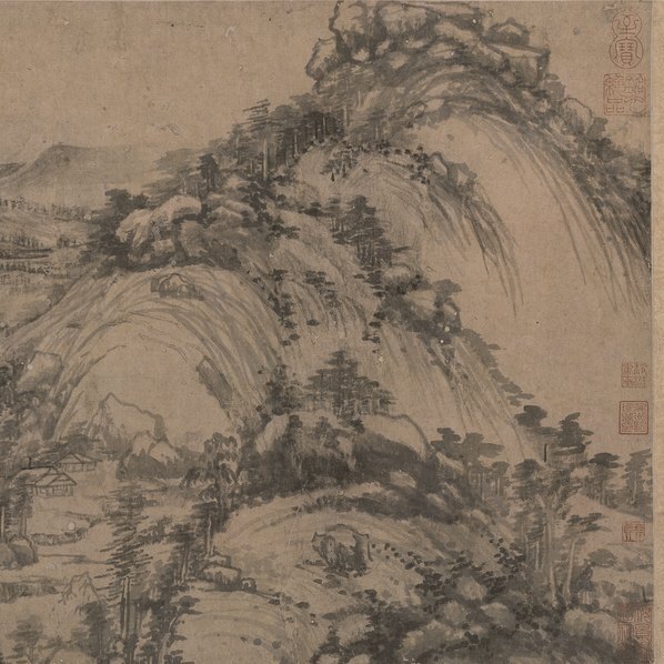 元_黄公望富春山居图_剩山图全卷_纸本_传世名_(43228×5197 – 400dpi)(图3)