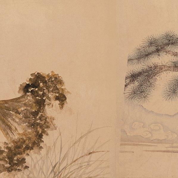 明_朱瞻基_莲浦松吟荫图卷纸_(16074×3685 – 300dpi)(图4)