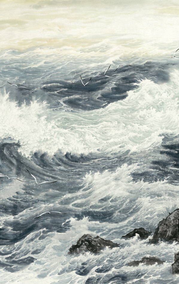 近代_李平甲_观海听涛_修字修_(32902×13039 – 72dpi)(图4)