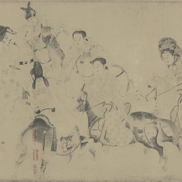宋_佚名_明皇击球图_全卷_纸本×辽宁省博物馆(图5)