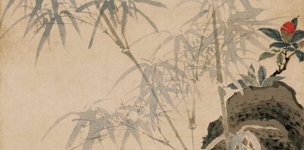 清_王武_花竹栖禽图_绢本(图3)