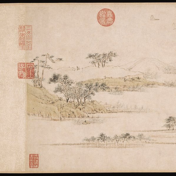 明_陸治_石湖图卷_波士(图3)