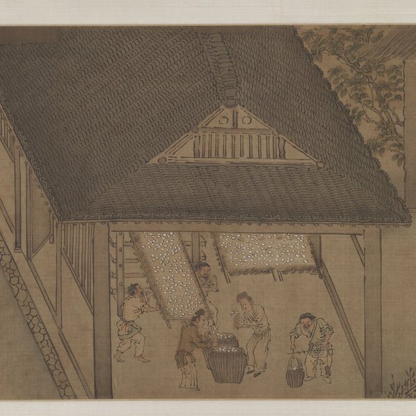 宋_梁楷_蚕织图卷绢本黑龙江省博物_(40720×3248 – 300dpi)(图3)