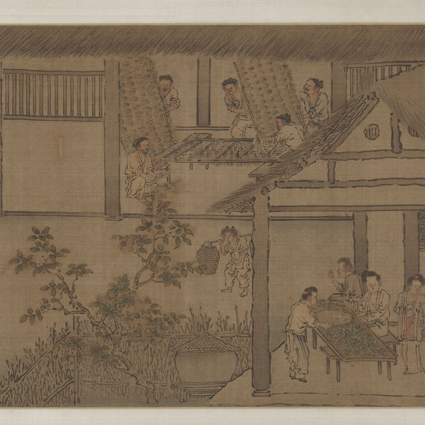 宋_梁楷_蚕织图卷绢本黑龙江省博物_(40720×3248 – 300dpi)(图4)