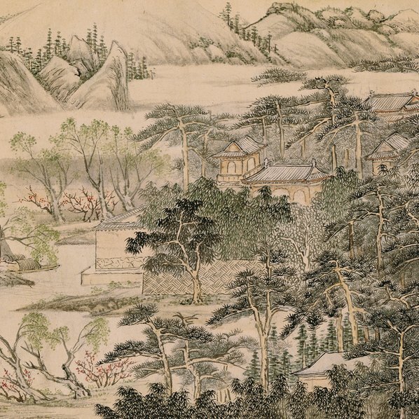 清_徐扬_玉带桥诗意图卷_纸本_(25915×2446 – 403dpi)(图3)