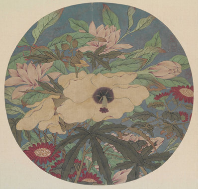 宋_佚名_秋花图页_(8303×7935 – 400dpi)(图1)