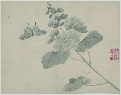 明_杜大成_花蝶草虫纸本_5_(4998×3948 – 360dpi)(图1)