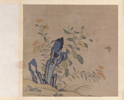 明_故宫藏织绣画_开_缂丝花卉册之百合剪春_(5317×4292 – 300dpi)(图1)