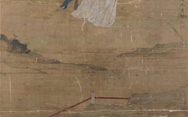 明_仇英_古代仕女_立轴_绢本_(5289×13221 – 300dpi)(图5)