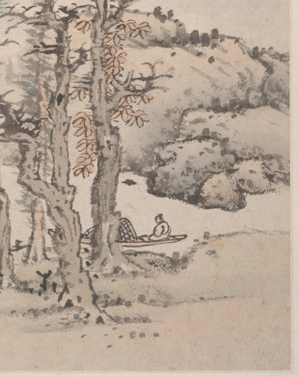 明_蓝瑛_仿宋元册页_开_大都会_(3010×3796 – 300dpi)(图5)