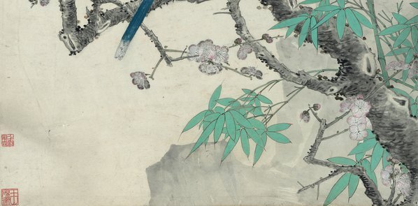 近代_于非闇_仿崔白梅竹双清图轴_原版纸本_(7710×15179 – 72dpi)(图5)