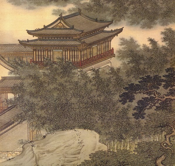清_袁江_竹苞松茂图绢本_竹苞松茂图_(3946×15000 – 300dpi)(图4)