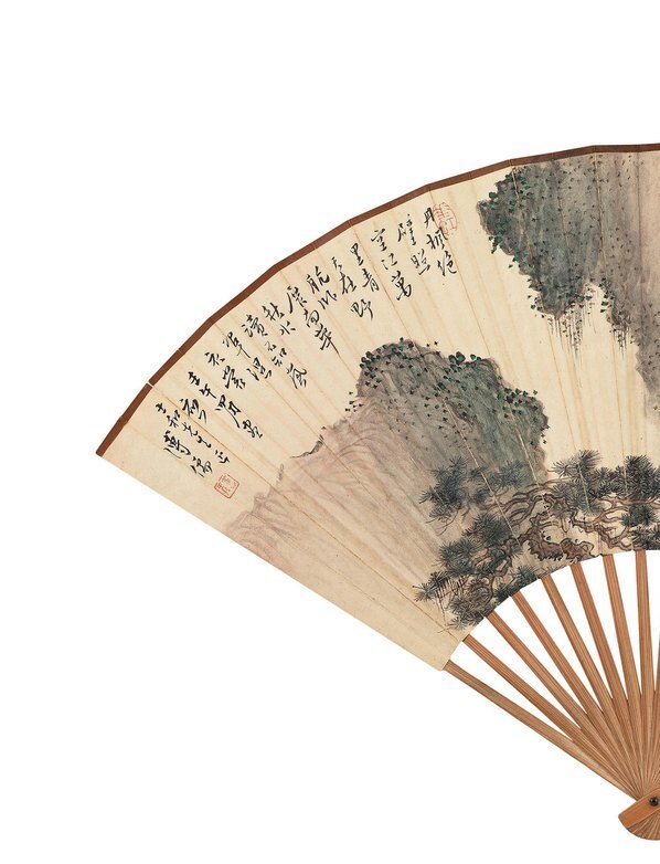 近代_溥心畬_壬午_年作_书画合璧扇_成_(7228×9449 – 72dpi)(图2)