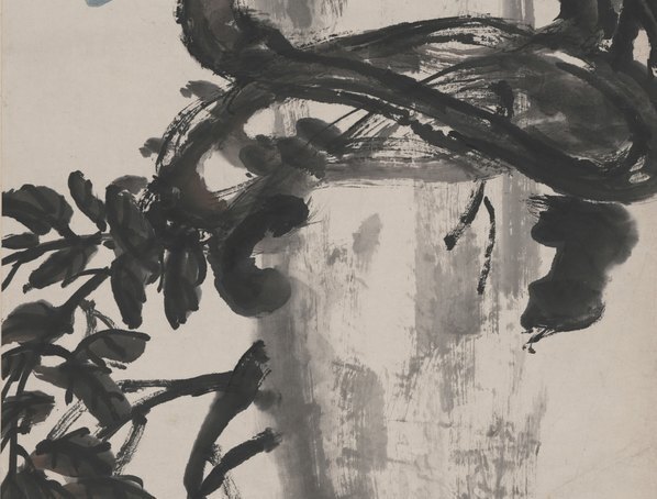近代_吴东迈_紫滕花图轴_(4030×12238 – 72dpi)(图4)