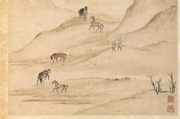 清_徐方_出征图轴_(6060×4010 – 300dpi)(图5)