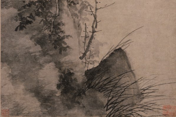 元_吴镇_松石图轴纸本_(4686×12472 – 300dpi)(图5)
