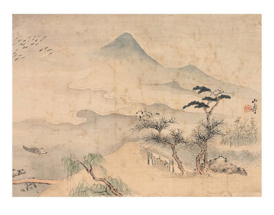 清_黄山寿_拟古山水册_2_(5100×3996 – 300dpi)(图1)