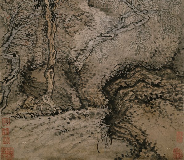 清_石涛_古木垂荫_纸本_(6986×24202 – 350dpi)(图5)