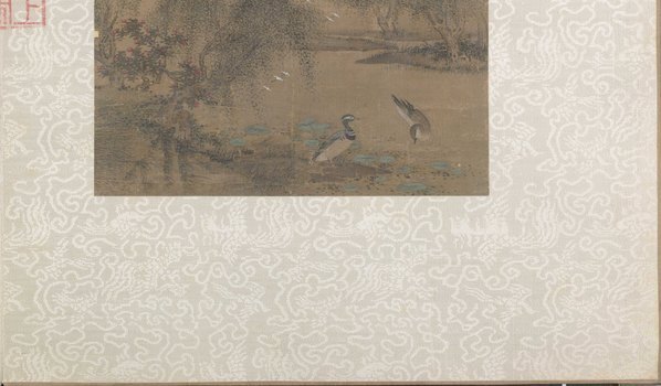 宋_佚名_荷塘鸂鵣图_绢本设色_北京故宫_(10548×6170 – 400dpi)(图5)