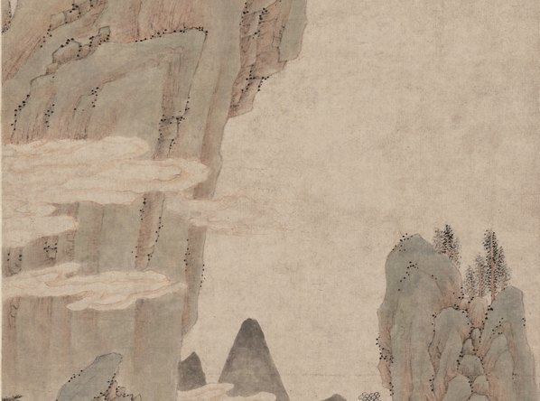 清_孙逸_山水图_立轴_纸本_(5977×17760 – 300dpi)(图3)