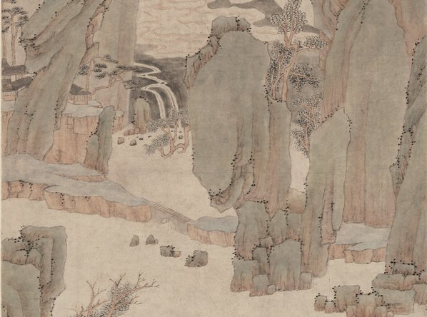 清_孙逸_山水图_立轴_纸本_(5977×17760 – 300dpi)(图4)
