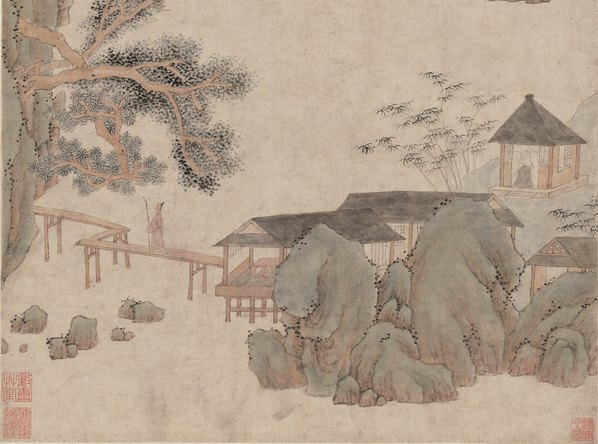 清_孙逸_山水图_立轴_纸本_(5977×17760 – 300dpi)(图5)