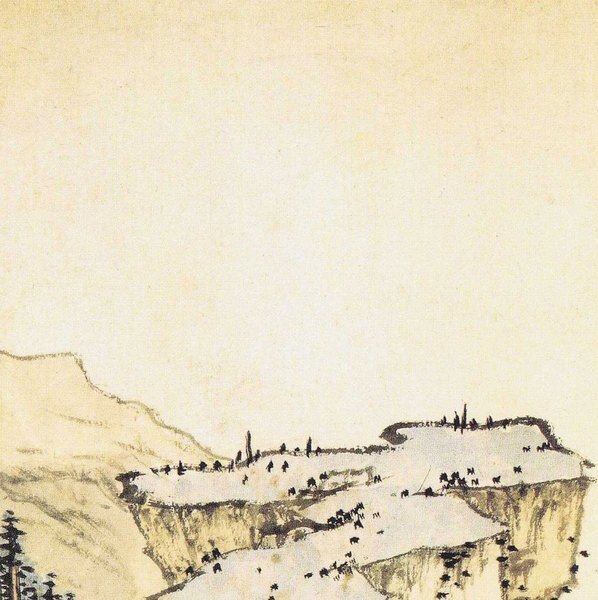 清_渐江_山水册开_2_(3100×3113 – 300dpi)(图2)
