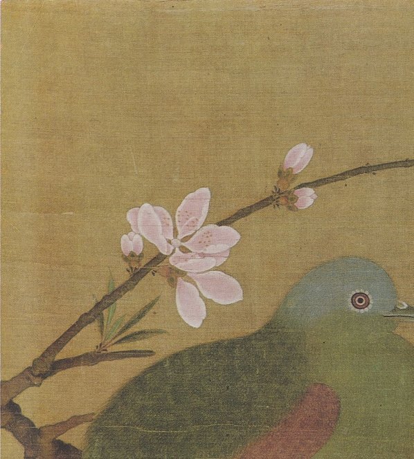 宋_赵佶_桃鸠图绢_(3500×3888 – 300dpi)(图2)