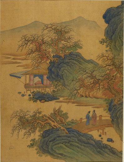 清_佚名_廊桥山水图_哈佛大学_3_(3600×4676 – 300dpi)(图1)