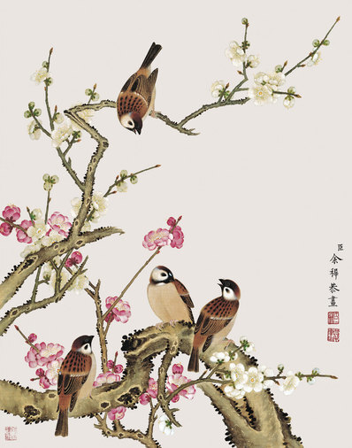 清_余挚_花鸟画_9_(3248×4134 – 150dpi)(图1)