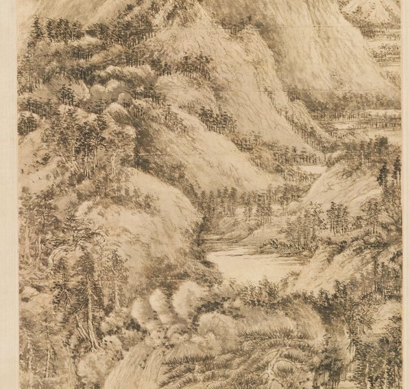 元_王蒙_夏日山居图轴_(7110×26993 – 494dpi)(图4)