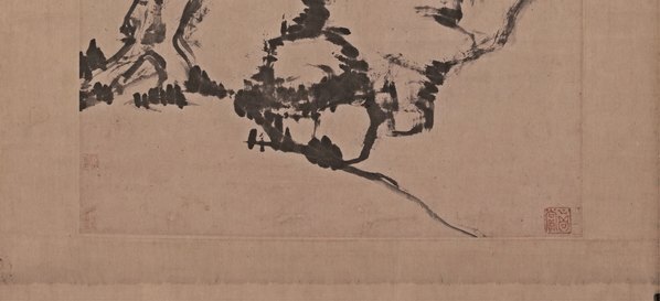 清_朱耷_杨柳浴禽图轴纸本北京故_(6898×12559 – 300dpi)(图5)